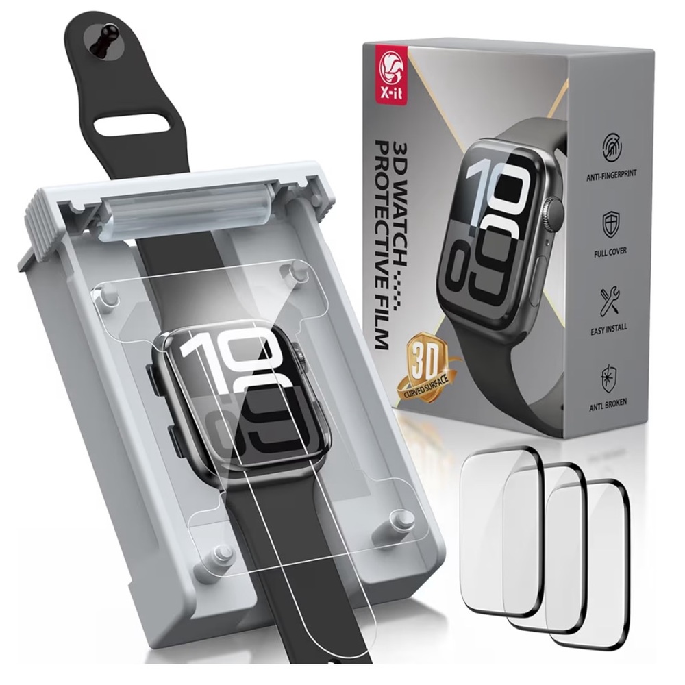 💜2 pack 3D Apple Watch Series 11/10 42mm Screen Protective Film